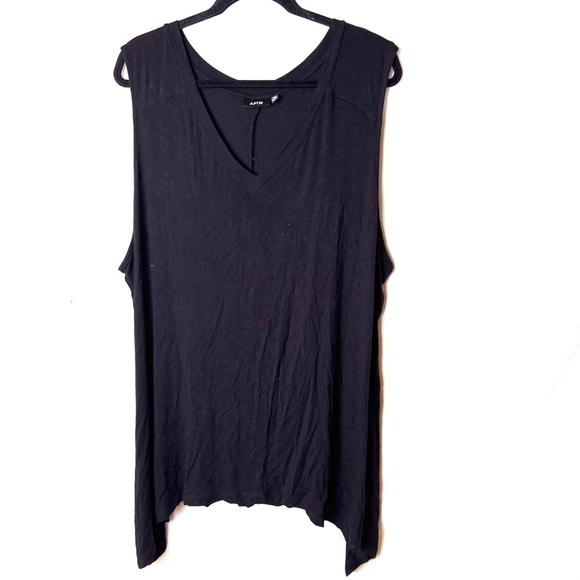 Apt. 9 Tops - Apt. 9 Black Sleeveless Long Swing Tank Size 2X